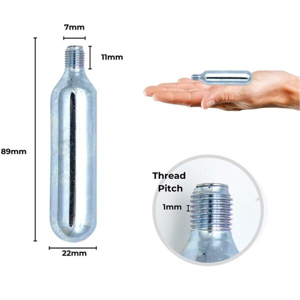 Bomboletta CO2 da 16 g filettata