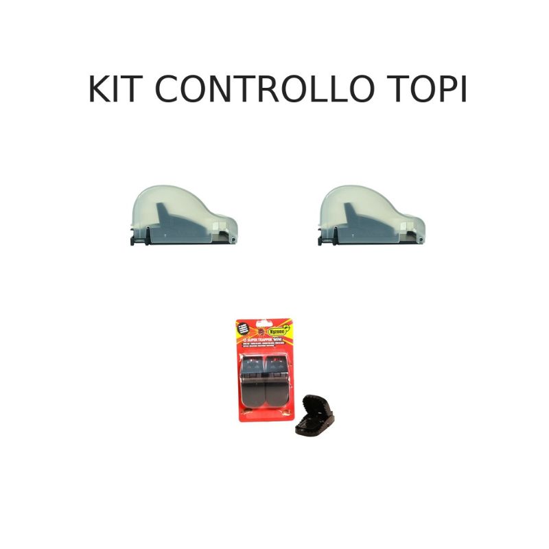Kit Controllo Topi – Trappola a Scatto + Cover Protettiva